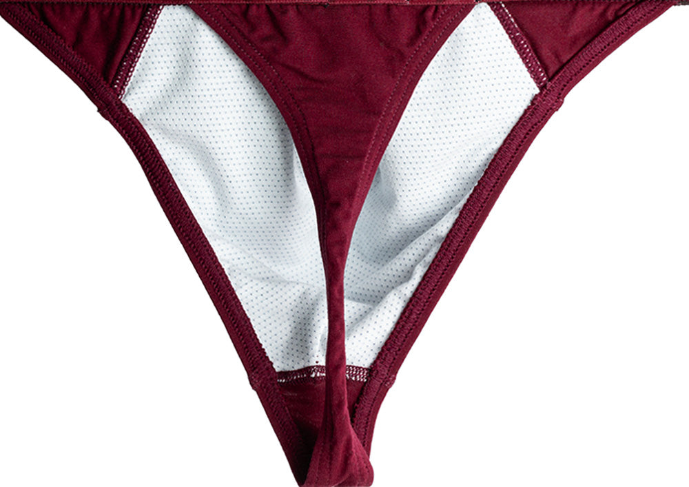 Haleakala thong from the back showing mesh liner