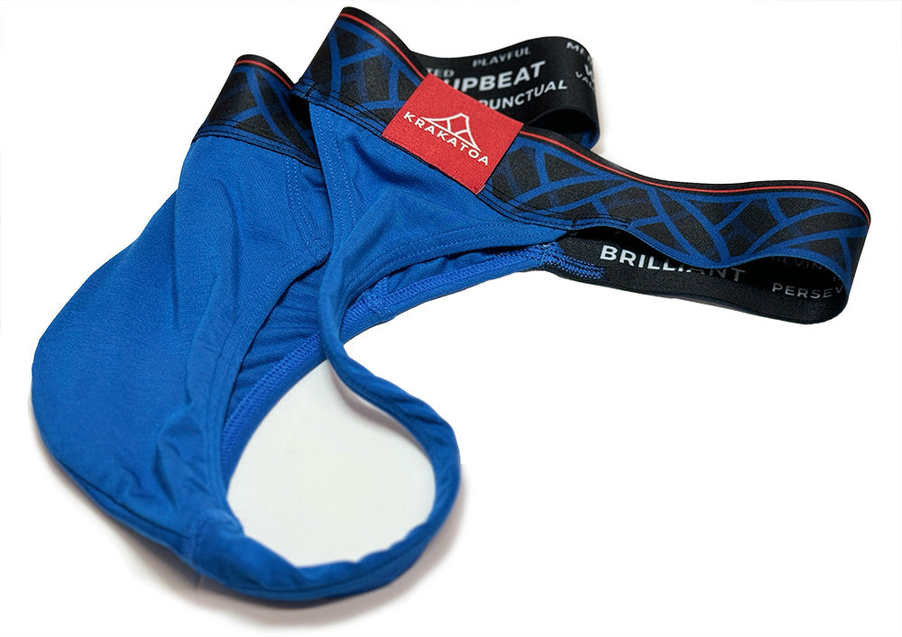 No Liner pinatubo thong in luzon blue scrunched up