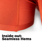Anti-Gravity Trunks inside-out showing seamless hems
