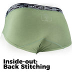 Haleakala Brief inside-out showing flat back stitching