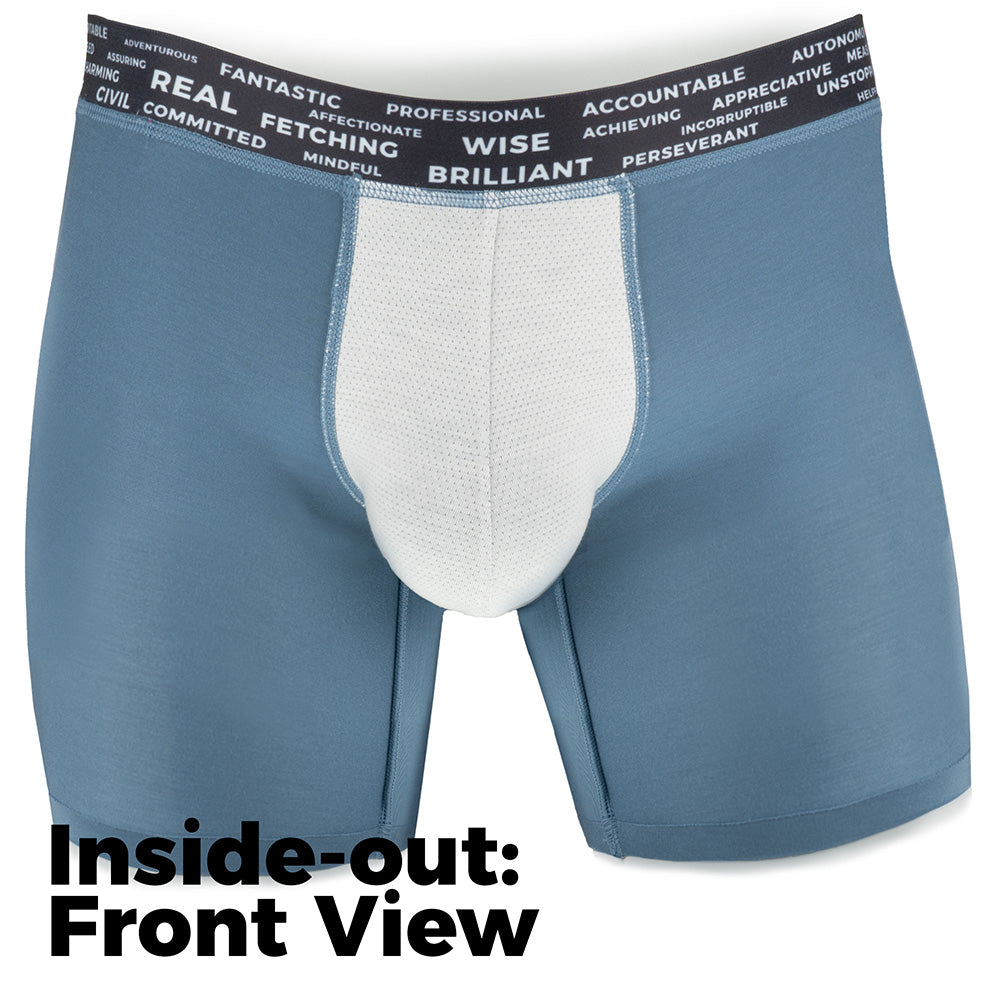 Haleakala Sports Boxer inside-out showing front view