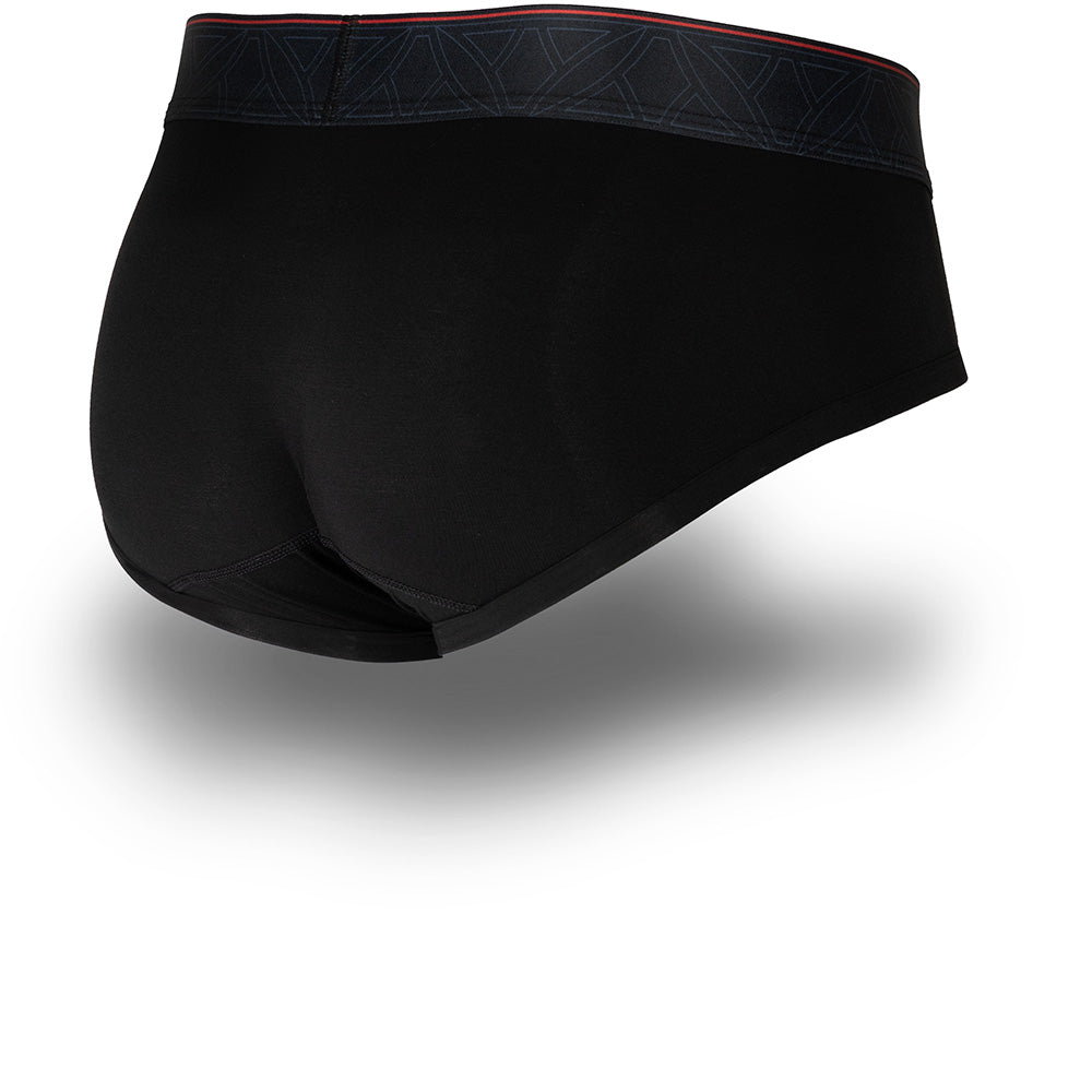 Pinatubo Seamless Brief in Jet Black - Back