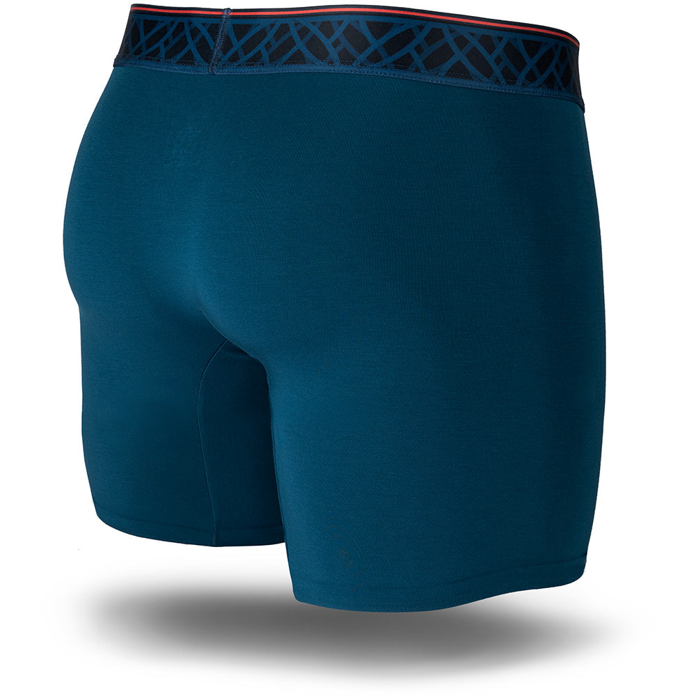 PInatubo Seamless Boxer Brief in Imperial Blue - Back