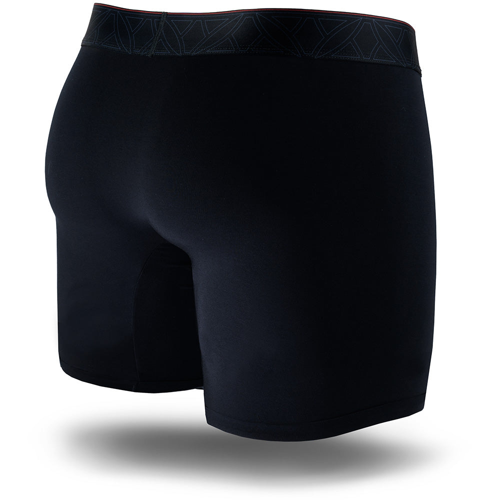 PInatubo Seamless Boxer Brief in Jet Black - Back