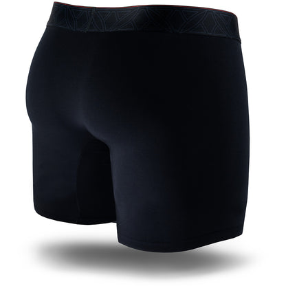 PInatubo Seamless Boxer Brief in Jet Black - Back
