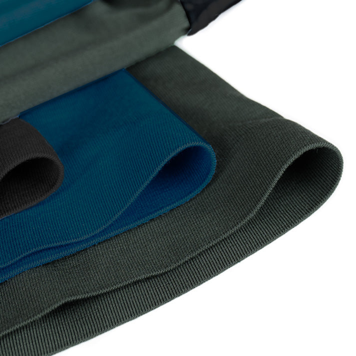 Close up of seamless hems