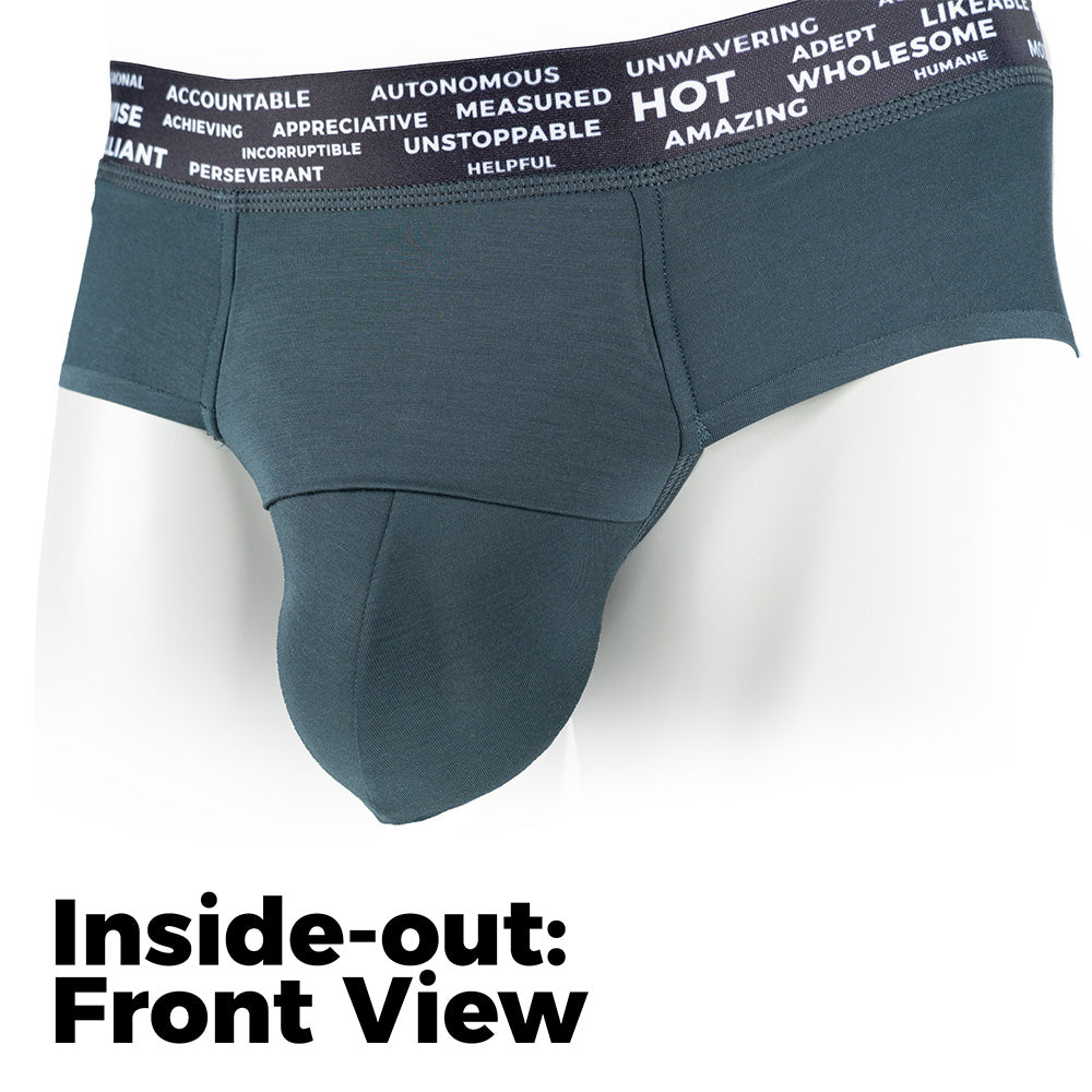 Pinatubo Brief inside-out showing front view