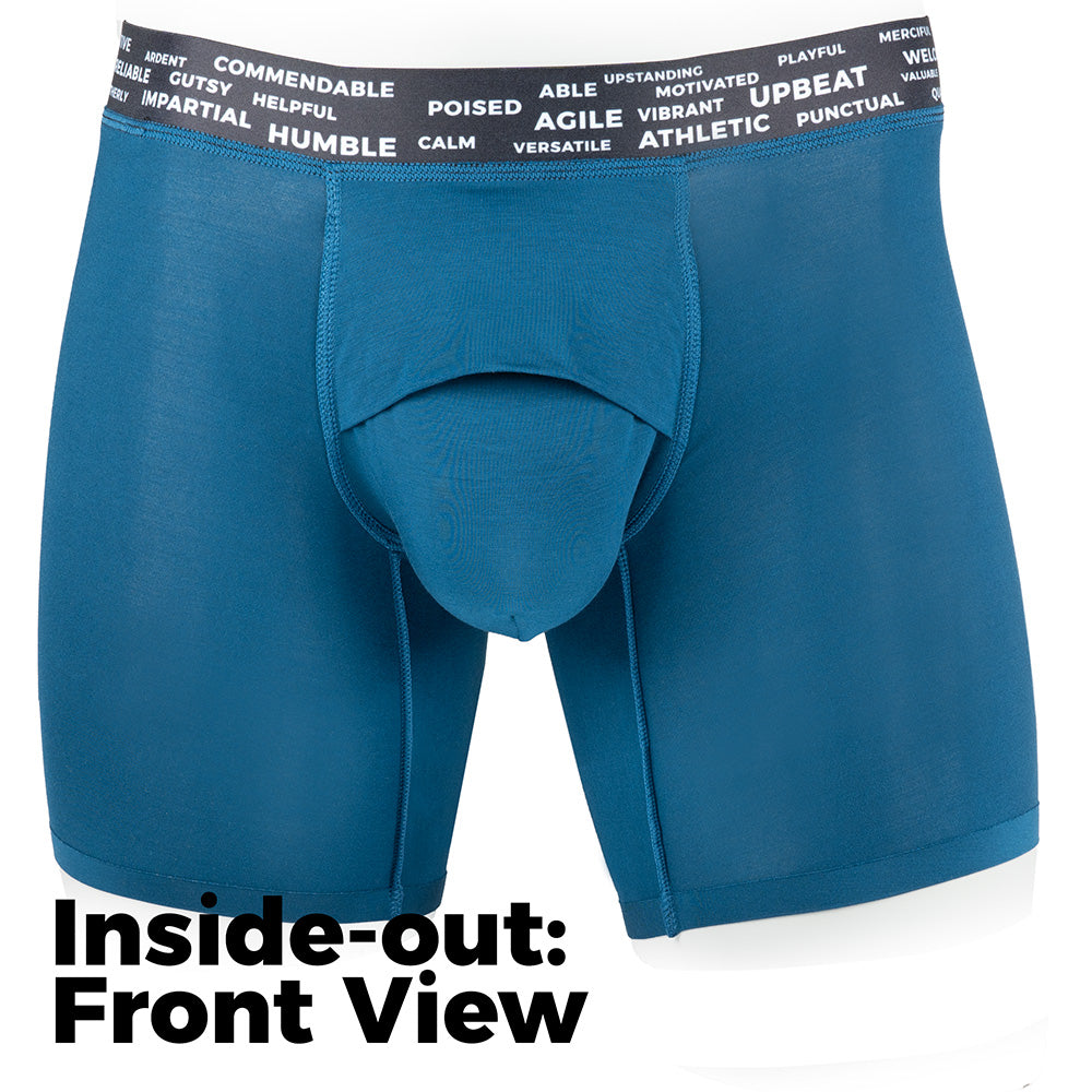 Pinatubo Sports Boxer inside-out showing front view