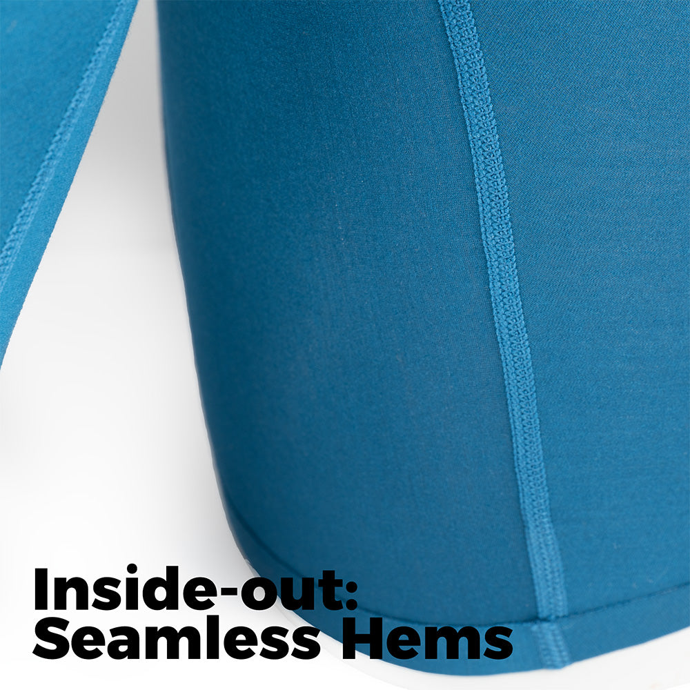 Pinatubo Boxer Brief inside-out showing seamless hems