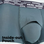 Pinatubo Trunk inside-out showing pouch