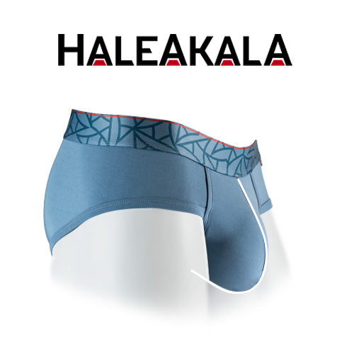 Blue Haleakala side view with closed pouch