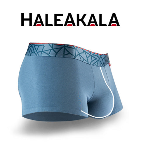 Blue Haleakala side view with closed pouch