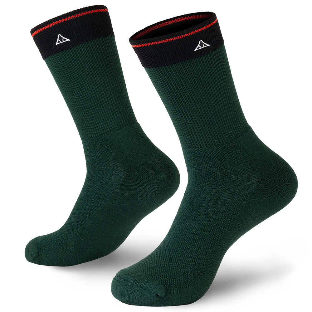 Lush Green bamboo crew socks.
