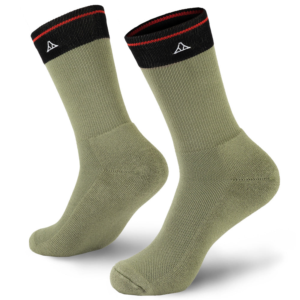 Sage Green bamboo crew socks.