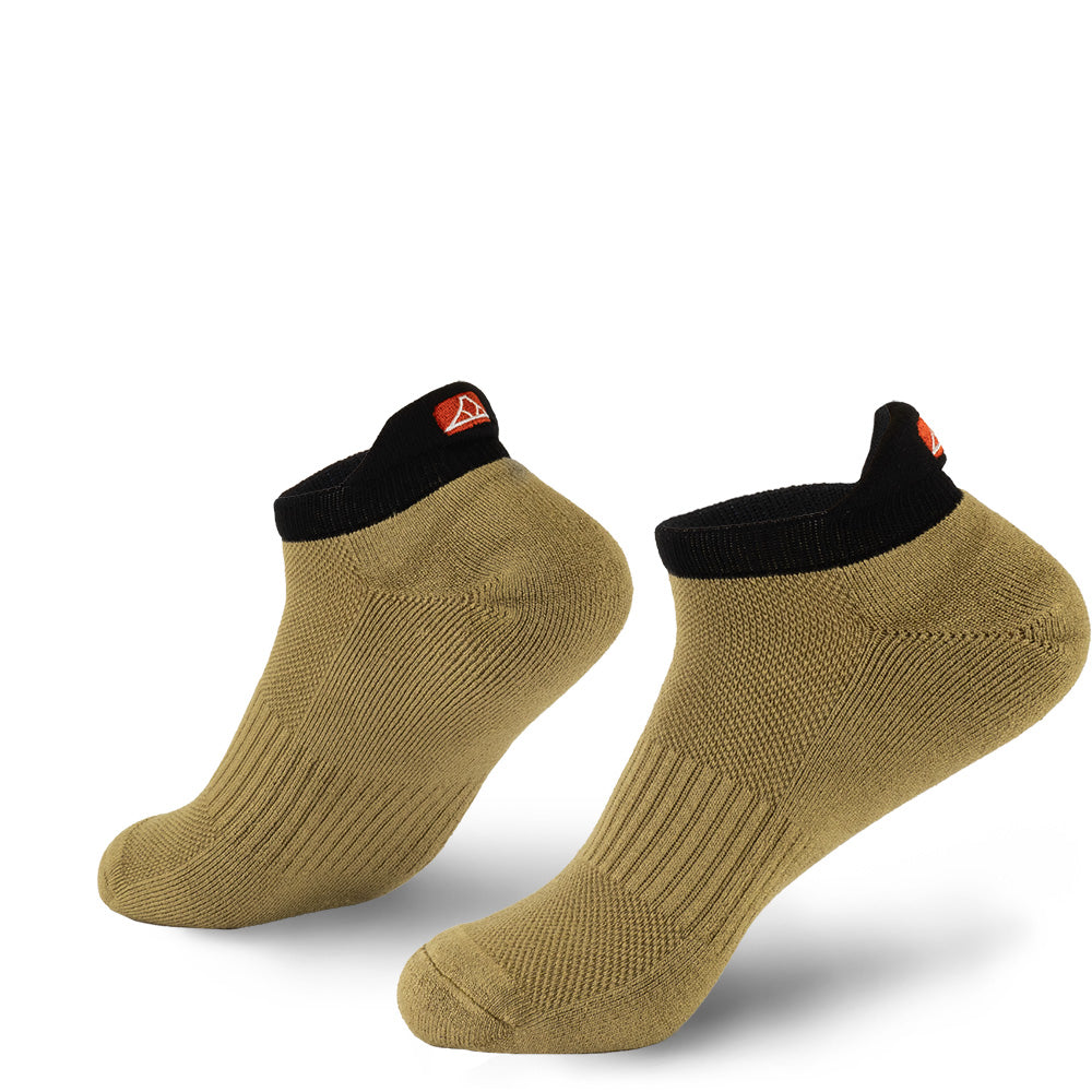 Biscotti Brown bamboo no show socks.