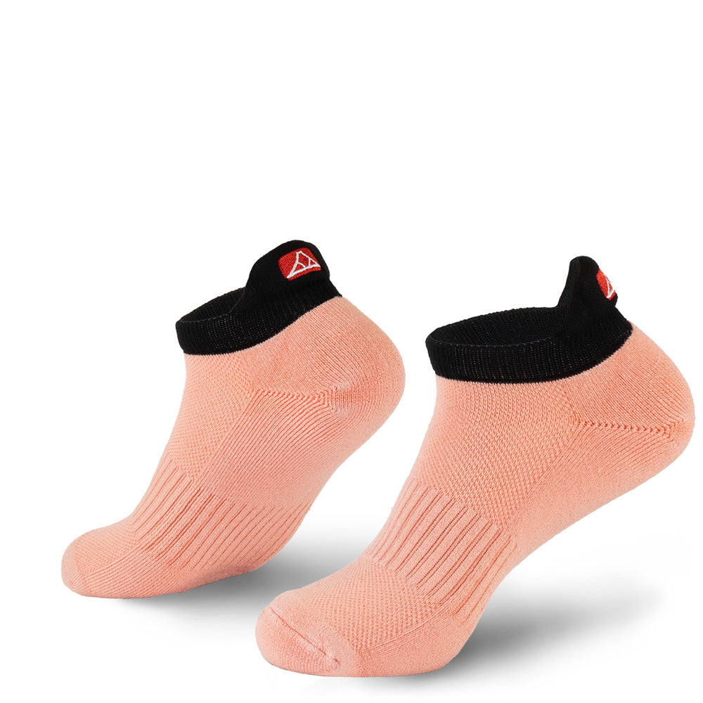 Juicy Peach bamboo no show socks.