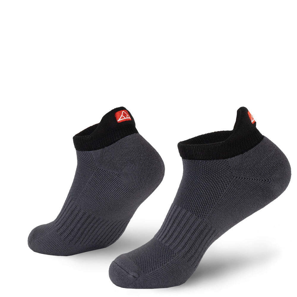 Pebble Grey bamboo no show socks.