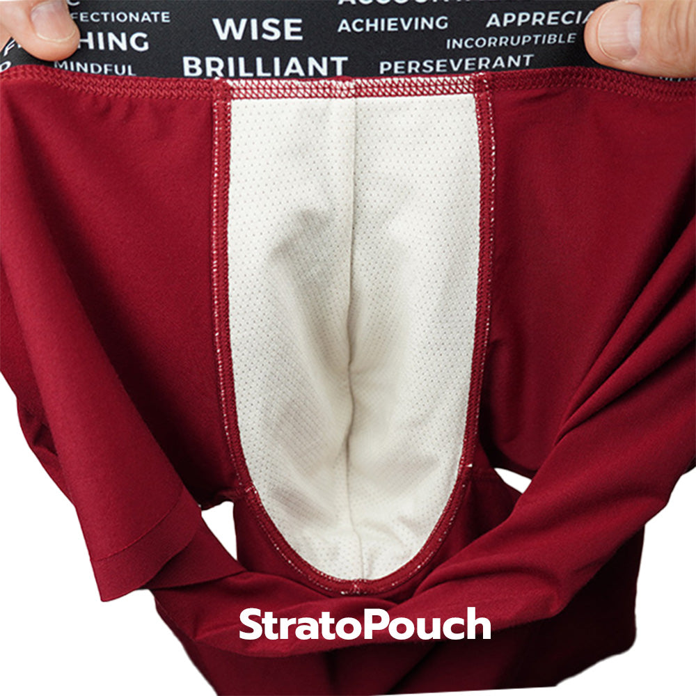 Men's boxer briefs, anatomical contour pouch