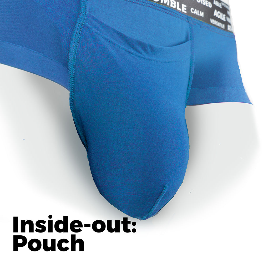 Vesuvius Brief inside-out showing pouch