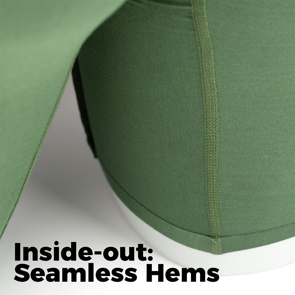 Vesuvius Boxer Brief inside-out showing seamless hems